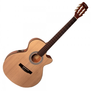 Cort klasszikus gitár elektronikával, matt natúr