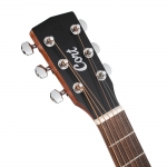 Cort akusztikus mini gitár, mahagóni, tokkal