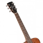 Cort akusztikus mini gitár, mahagóni, tokkal