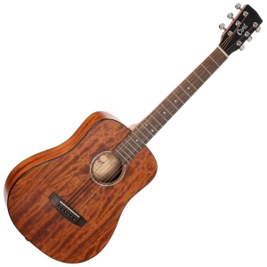 Cort akusztikus mini gitár, mahagóni, tokkal