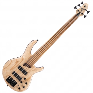 Cort elektromos basszusgitár, 5 húros, Bartolini Preamp, natúr