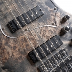 Cort elektromos basszusgitár, 5 húros, deluxe félkemény tokkal, nyílt pórusú szénszürke - KIFUTÓ MODELL, ÁRZUHANÁS