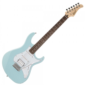 Cort elektromos gitár, Powersound hangszedővel, prémium tokkal, égszínkék