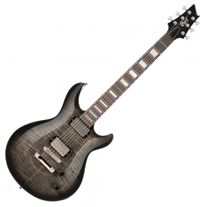 Cort elektromos gitár, áttetsző fekete burst