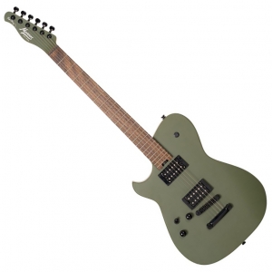 Cort elektromos gitár, Matt Bellamy Signature modell, humbucker szett, balkezes, matt oliva zöld
