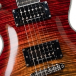Cort elektromos gitár, Seymour Duncan hangszedővel, Flaming Burst