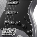 Donner elektromos gitár szett erősítővel, ST forma, grafitszürke