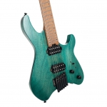 Cort elektromos gitár, fej nélküli multi-scale, matt türkiz