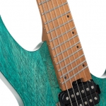 Cort elektromos gitár, fej nélküli multi-scale, matt türkiz