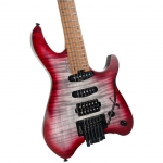 Cort elektromos gitár, fej nélküli, Semi Gloss Lava