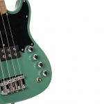 Cort elektromos basszusgitár, rövid menzúra, zöld