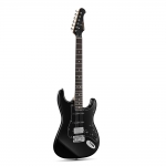 Donner Seeker Deluxe elektromos gitár szett erősítővel, fekete