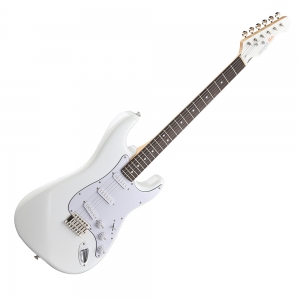 Donner Seeker Deluxe elektromos gitár szett erősítővel, fehér